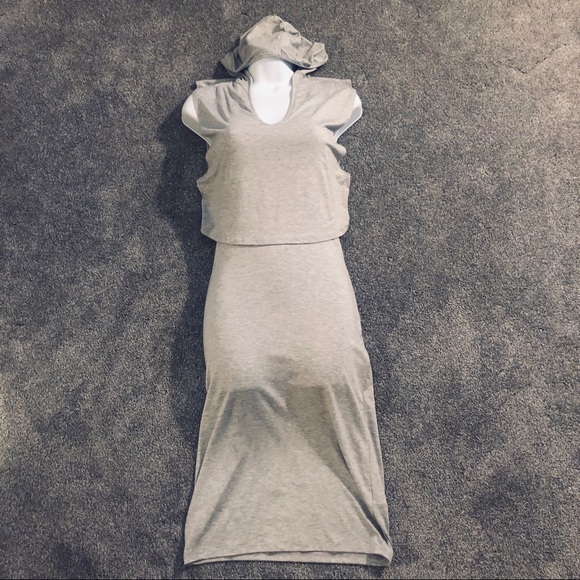 Jersey Dress with Hoodie - Picture 4 of 6